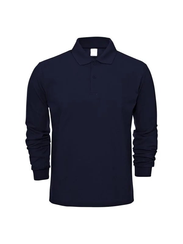 Polo Yaka T-Shirt Uzun Kollu