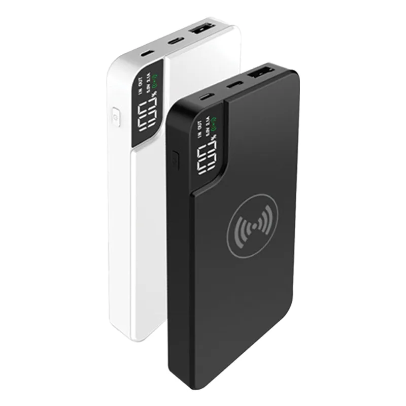 PB-4055 Beyaz Powerbank 10000mAh Wireless Şarj - Görsel 2