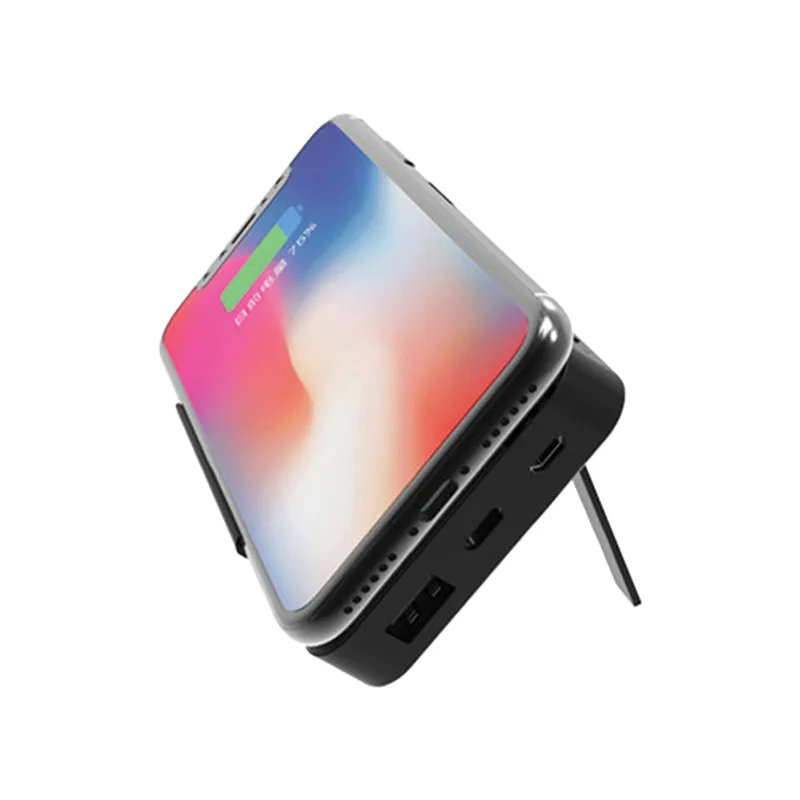 PB-4055 Beyaz Powerbank 10000mAh Wireless Şarj - Görsel 3
