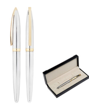 672-KR Krom Metal Roller Kalem Seti