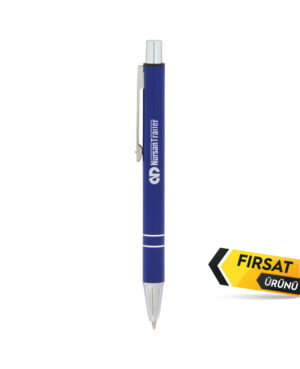 556 MİNİ Lacivert Metal Tükenmez Kalem