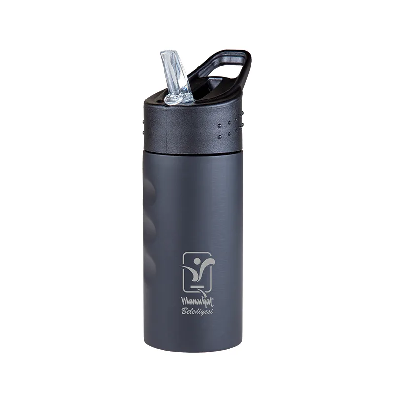 5302 Siyah Çelik Matara / 500 ml