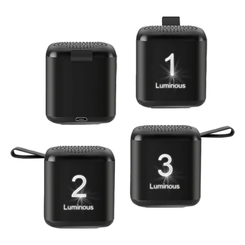 SP-4101 Siyah Bluetooth - Lightup Mini Hoparlör - Görsel 6