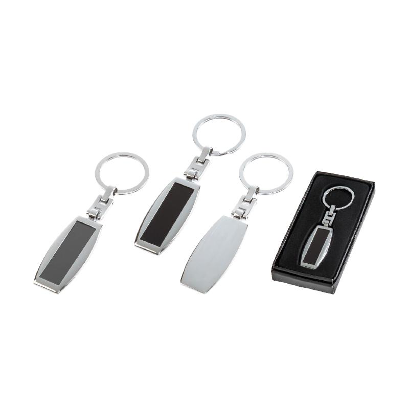 4811 Siyah Tek Taraflı Metal Anahtarlık - Görsel 2