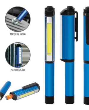 5110 Mavi Metal Pen Light