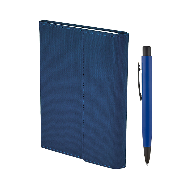 2424-K Mavi Hediyelik Set - Defter - Kalem Seti - Görsel 2