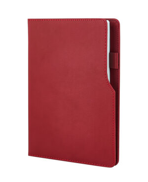 941-HOLMEN Kırmızı Termo Deri̇ Defter (Holmen Kitap Kağıdı)