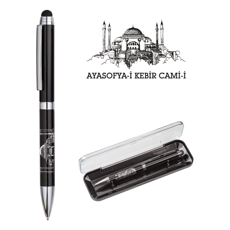 1107-KT Ayasofya Metal Tükenmez Kalem Seti
