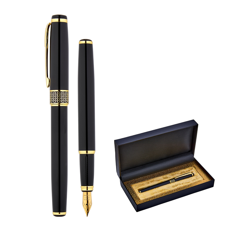 1213-KD Siyah Metal Dolma Kalem Seti - Görsel 2