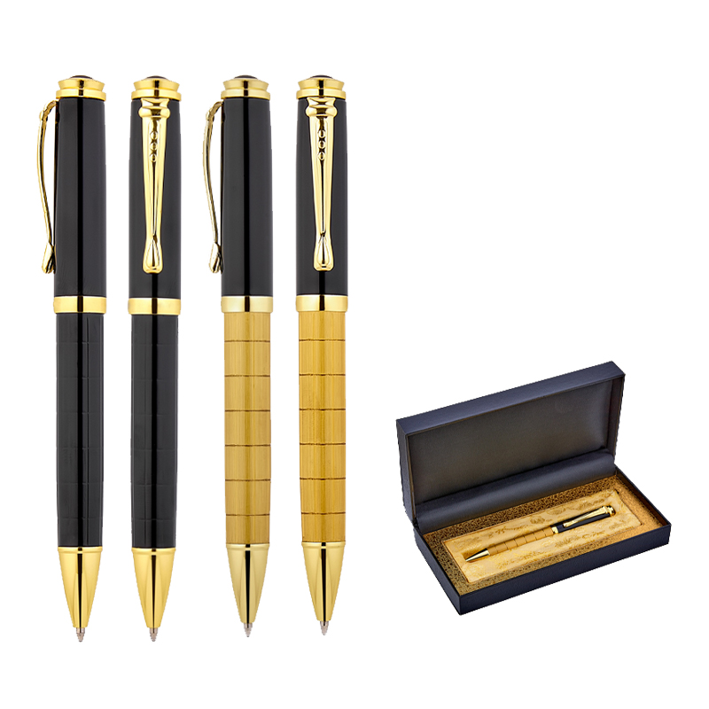 1214-KT Gold Metal Tükenmez Kalem Seti - Görsel 2