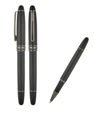 1218-R Siyah-Füme Metal Roller Kalem