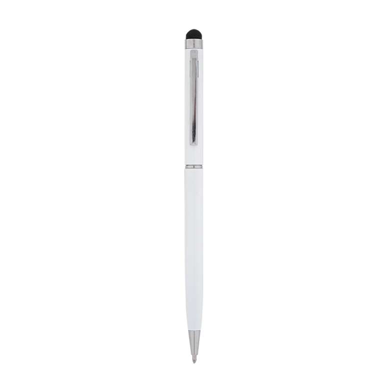 587 Beyaz Metal Tükenmez Touchpen Kalem