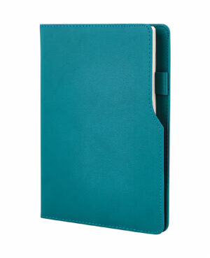 941-HOLMEN Turkuaz  Termo Deri̇ Defter (Holmen Kitap Kağıdı)