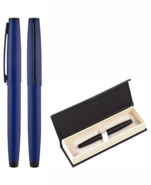 675-KR Lacivert Metal Roller Kalem Seti