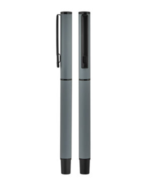 2025 BELEK Gri Metal Roller Kalem Süper Jel Refil