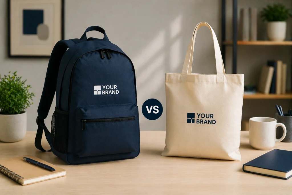 sırt çantası ve bez çanta