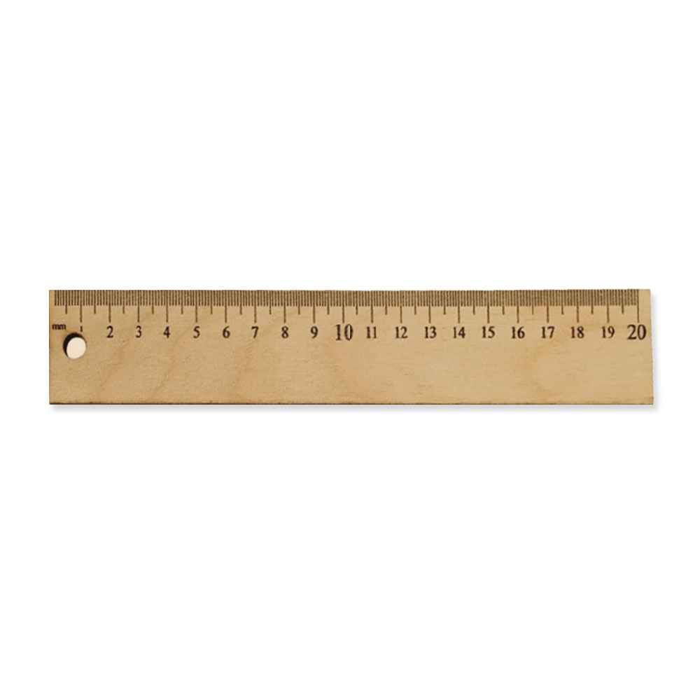 1309 - Ahşap Cetvel (20 cm)