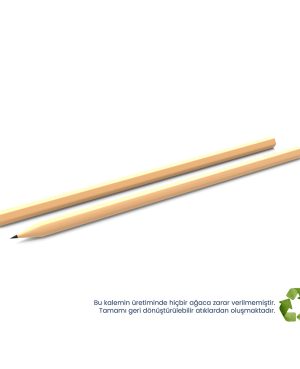 1315 - Köşeli Naturel Kurşun Kalem