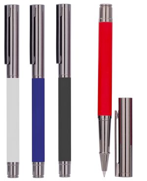 1468 - Metal Rubber Tükenmez Kalem
