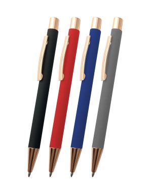 1486 - Metal Rubber Tükenmez Kalem