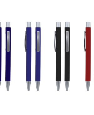 1491 - Metal Rubber Tükenmez Kalem