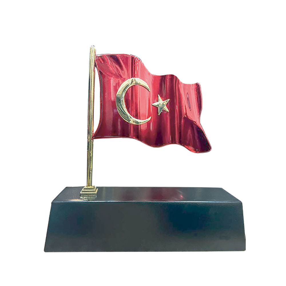 4180 - Masaüstü Bayraklı İsimlik