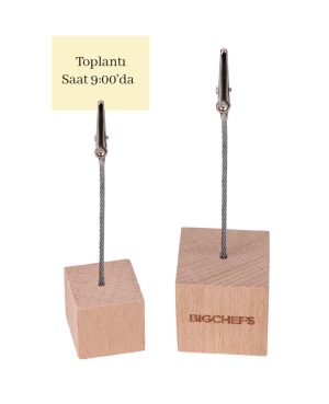 6226 - Ahşap Küp Not Tutucu