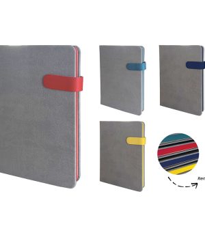 6565 - Termo Deri Kenarları Boyalı Mıknatıslı Defter