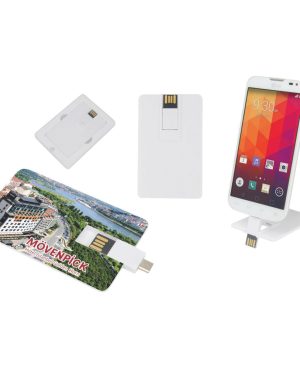 7238-8GB - 8 GB OTG Özellikli Kartvizit USB Bellek