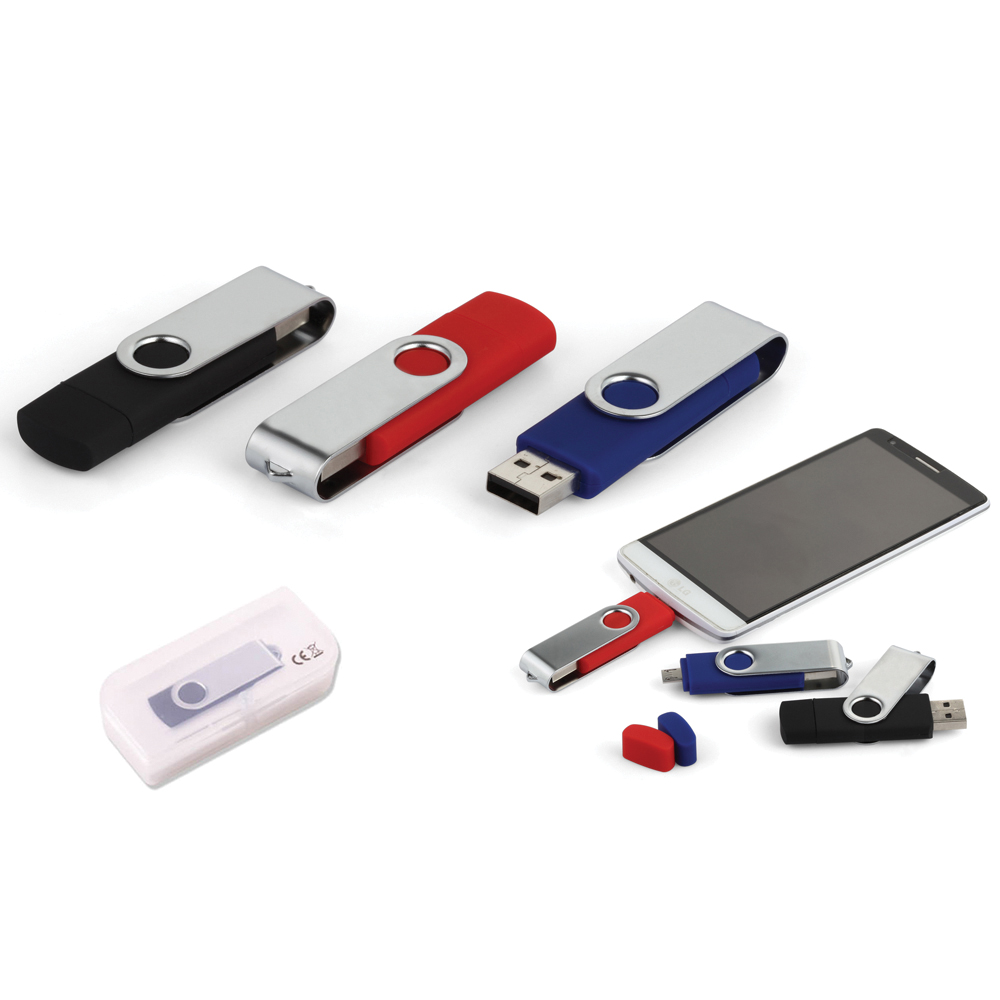 7243-8GB - 8 GB Döner Kapaklı USB Bellek (OTG Özellikli)