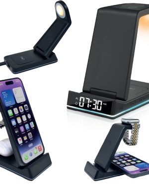 7325 - 5’i 1 Arada Wireless Şarj İstasyonu