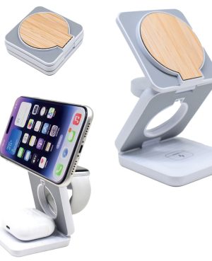 7342 - 3’ü 1 Arada Katlanabilir Wireless Şarj Cihazı