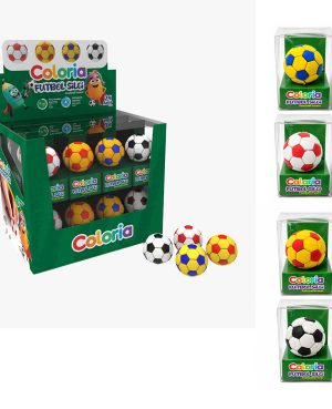 9096 - 24’lü 3D Futbol Silgi Seti
