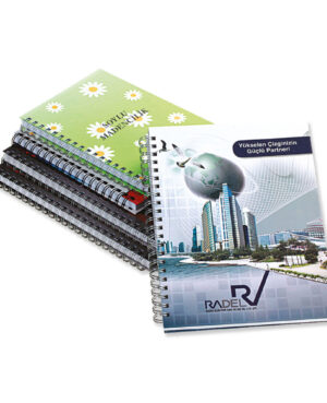 6163 - Spiralli Sert Kapak Defter