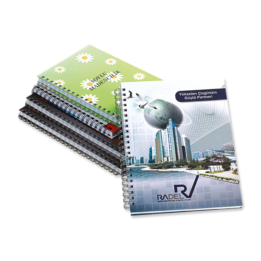6163 - Spiralli Sert Kapak Defter