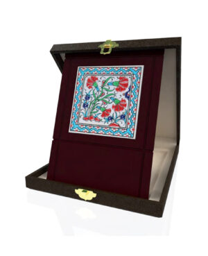 9532 - Çinili Ahşap Plaket