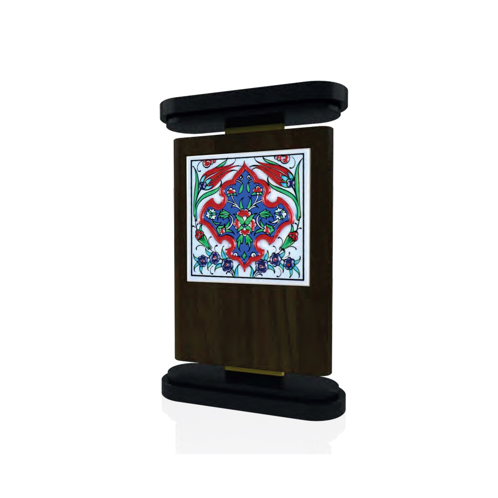 9533 - Çinili Ahşap Plaket
