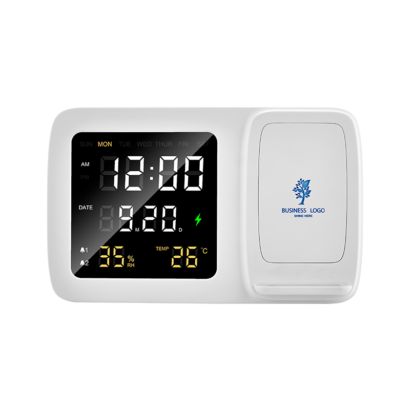 4230 - Wireless Şarj Cihazı & Dijital Saat - Görsel 2